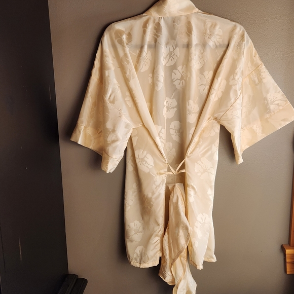 Vintage Designs By Faris Robe with Panties Size Small Kimono-Style Tie Missing - Picture 3 of 13